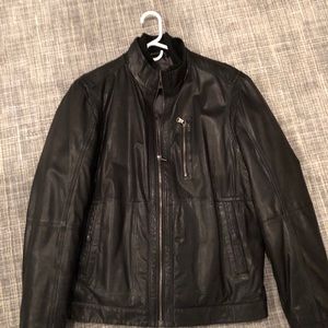 Hugo Boss Men’s Leather Jacket 40R